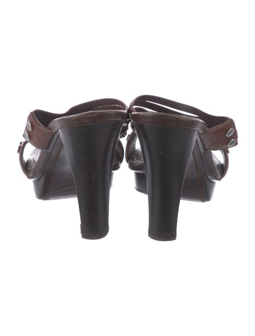 Tod's Leather Studded Accents Slides