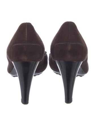 Tod's Suede Studded Accents Pumps