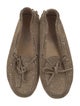 Tod's Suede Bow Accents Moccasins