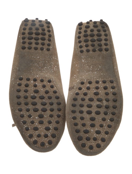 Tod's Suede Bow Accents Moccasins