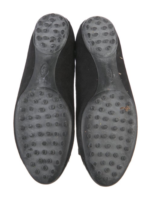Tod's Suede Bow Accents Ballet Flats