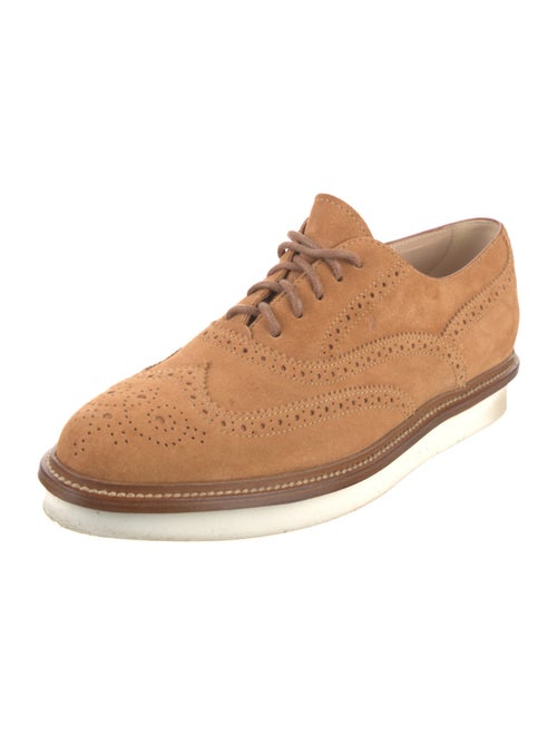 Tod's Suede Lasercut Accents Oxfords