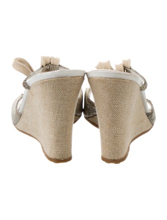 Tod's Leather Bow Accents Espadrilles