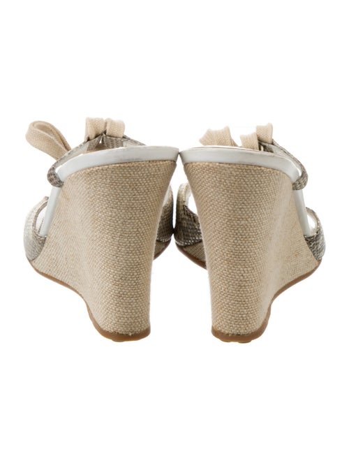 Tod's Leather Bow Accents Espadrilles