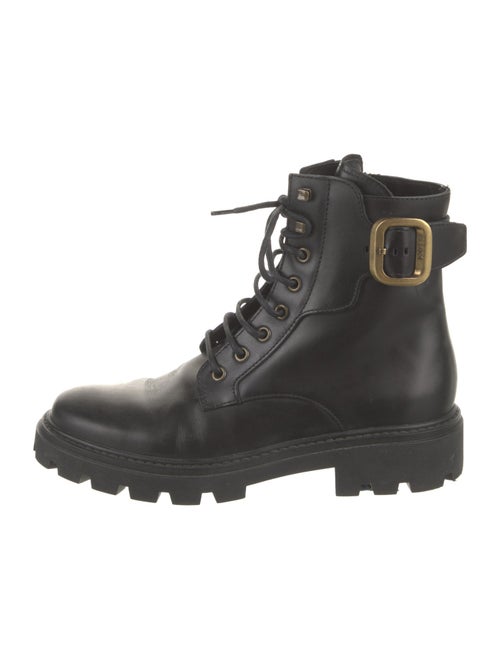 Tod's Leather Combat Boots
