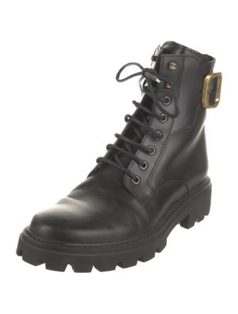 Tod's Leather Combat Boots