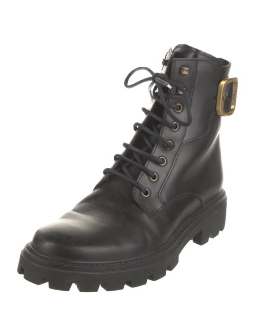 Tod's Leather Combat Boots