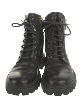 Tod's Leather Combat Boots