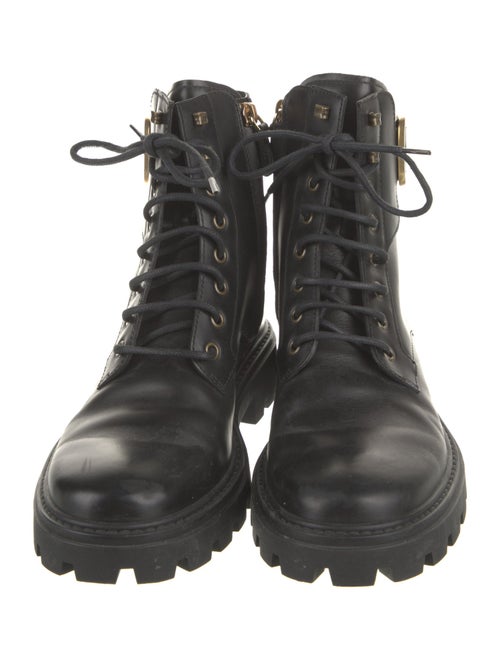 Tod's Leather Combat Boots