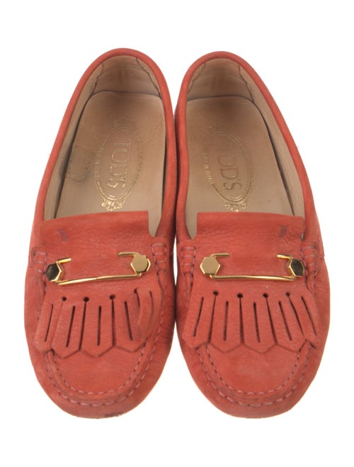 Tod's Suede Lasercut Accents Loafers