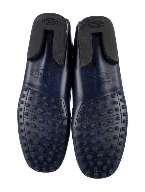 Tod's Leather Bow Accents Loafers