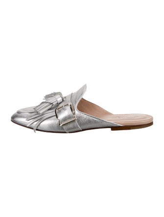 Tod's Leather Tassel Accents Mules