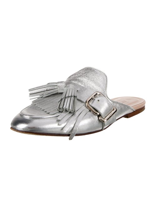 Tod's Leather Tassel Accents Mules