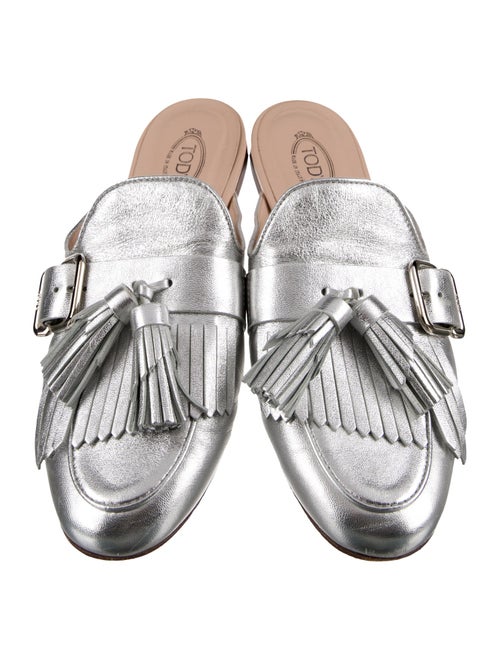 Tod's Leather Tassel Accents Mules