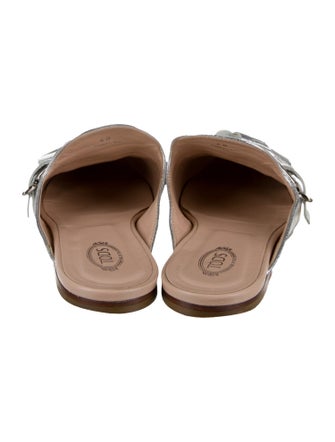 Tod's Leather Tassel Accents Mules