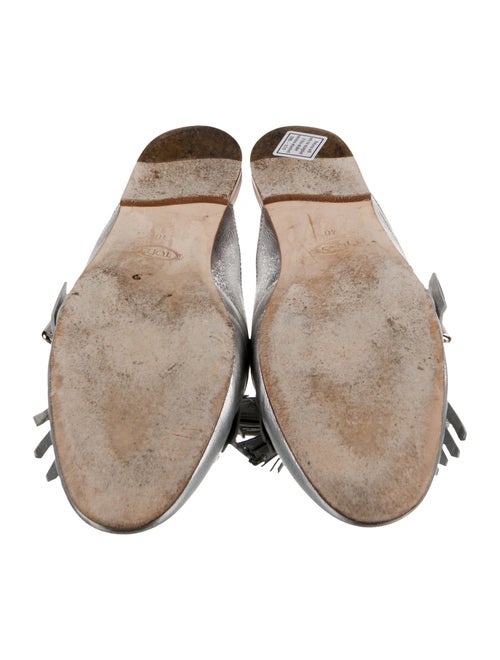 Tod's Leather Tassel Accents Mules