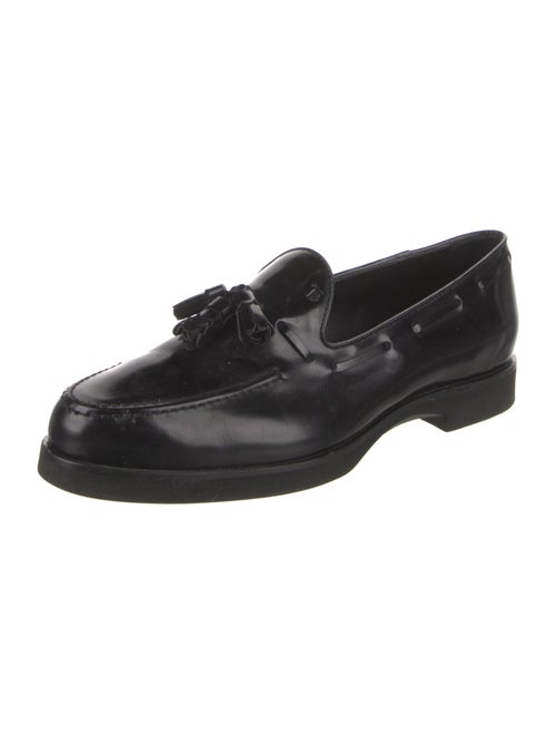 Tod's Leather Tassel Accents Loafers