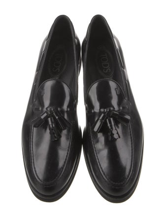 Tod's Leather Tassel Accents Loafers