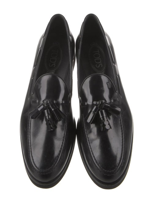 Tod's Leather Tassel Accents Loafers