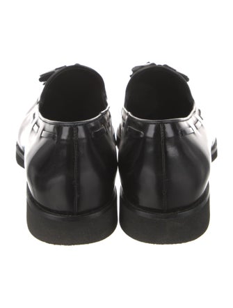 Tod's Leather Tassel Accents Loafers