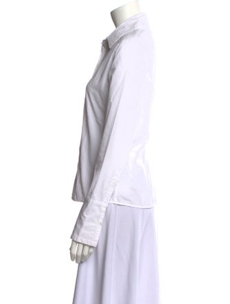 Tod's Long Sleeve Button-Up Top