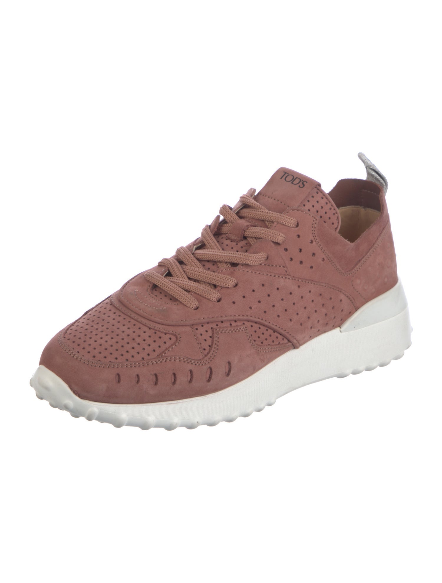 Tod's Suede Colorblock Pattern Athletic Sneakers