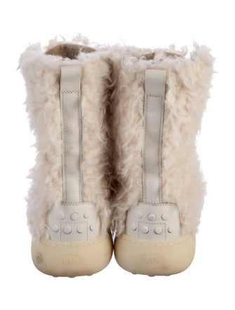 Tod's Shearling Combat Boots