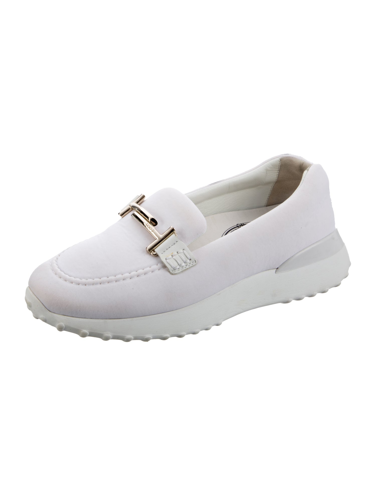 Tod's Nylon Leather Trim Embellishment Sneakers