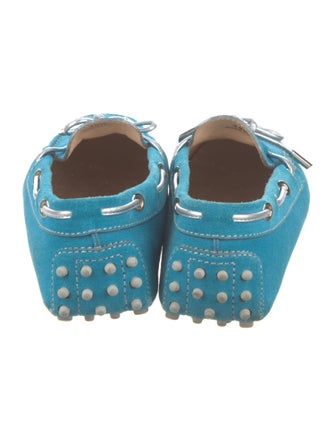 Tod's Suede Bow Accents Moccasins