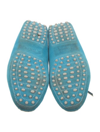 Tod's Suede Bow Accents Moccasins