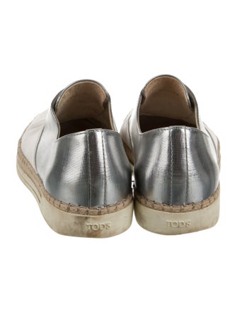 Tod's Leather Colorblock Pattern Espadrilles