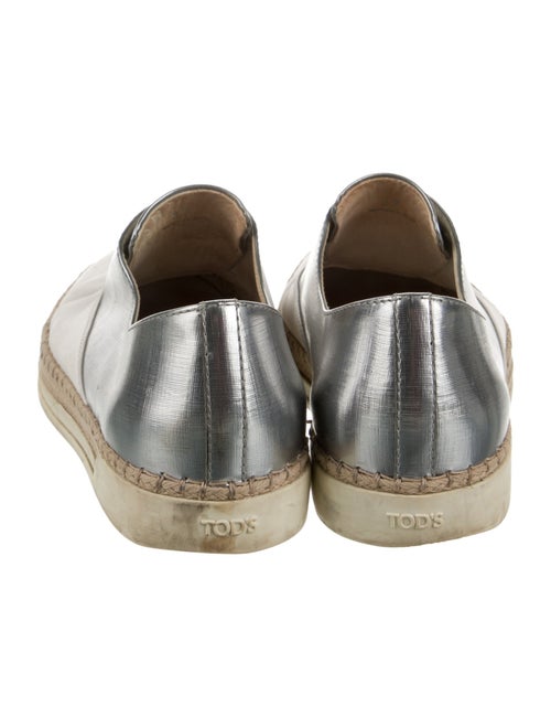 Tod's Leather Colorblock Pattern Espadrilles