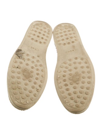 Tod's Leather Colorblock Pattern Espadrilles