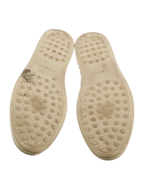 Tod's Leather Colorblock Pattern Espadrilles