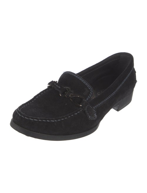 Tod's Horsebit Accent Suede Loafers