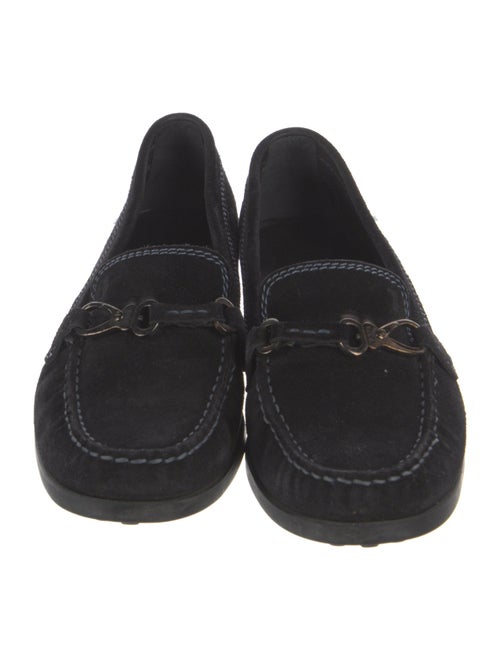 Tod's Horsebit Accent Suede Loafers
