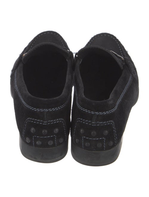 Tod's Horsebit Accent Suede Loafers