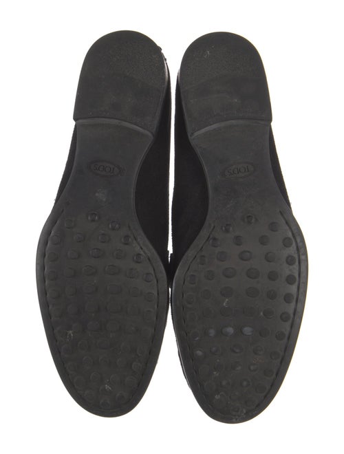 Tod's Horsebit Accent Suede Loafers