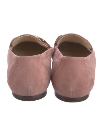 Tod's Suede Chain-Link Accents Loafers