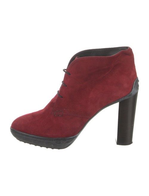 Tod's Suede Lace-Up Boots