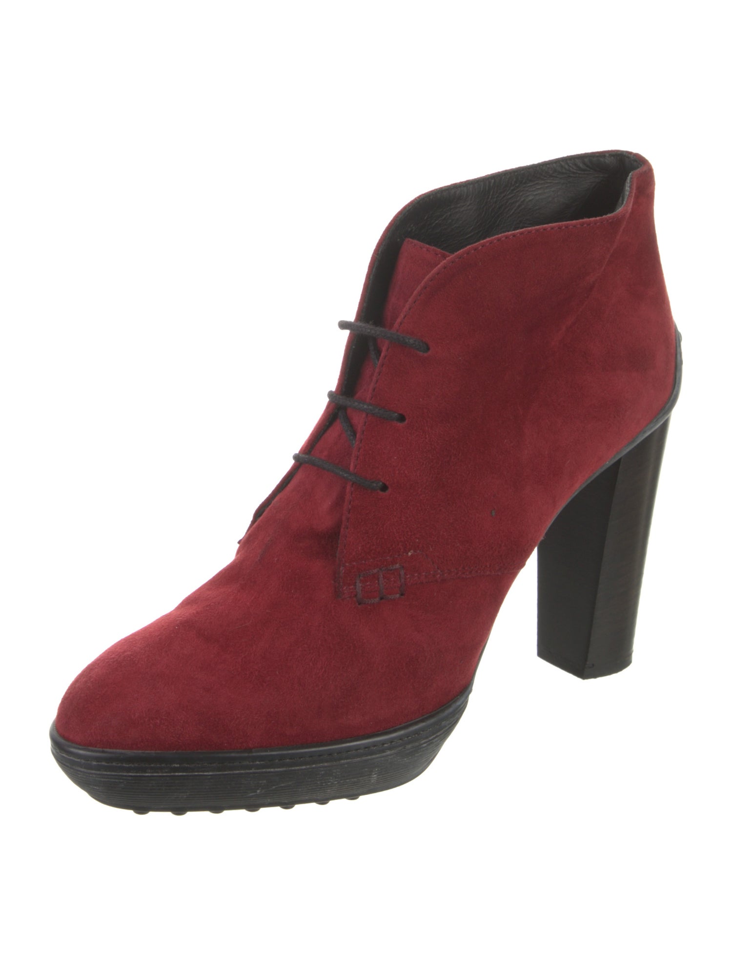 Tod's Suede Lace-Up Boots
