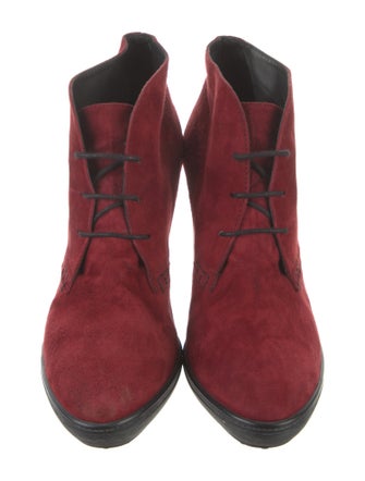 Tod's Suede Lace-Up Boots