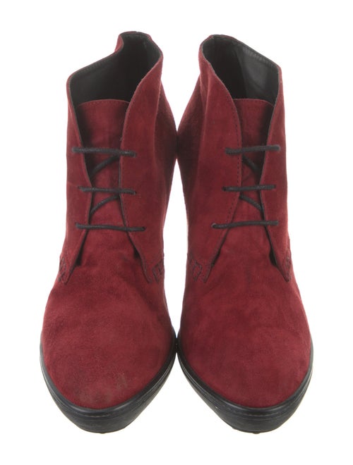 Tod's Suede Lace-Up Boots