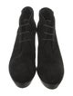 Tod's Suede Leather Trim Embellishment Lace-Up Boots