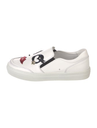 Tod's Leather Patterned Sneakers