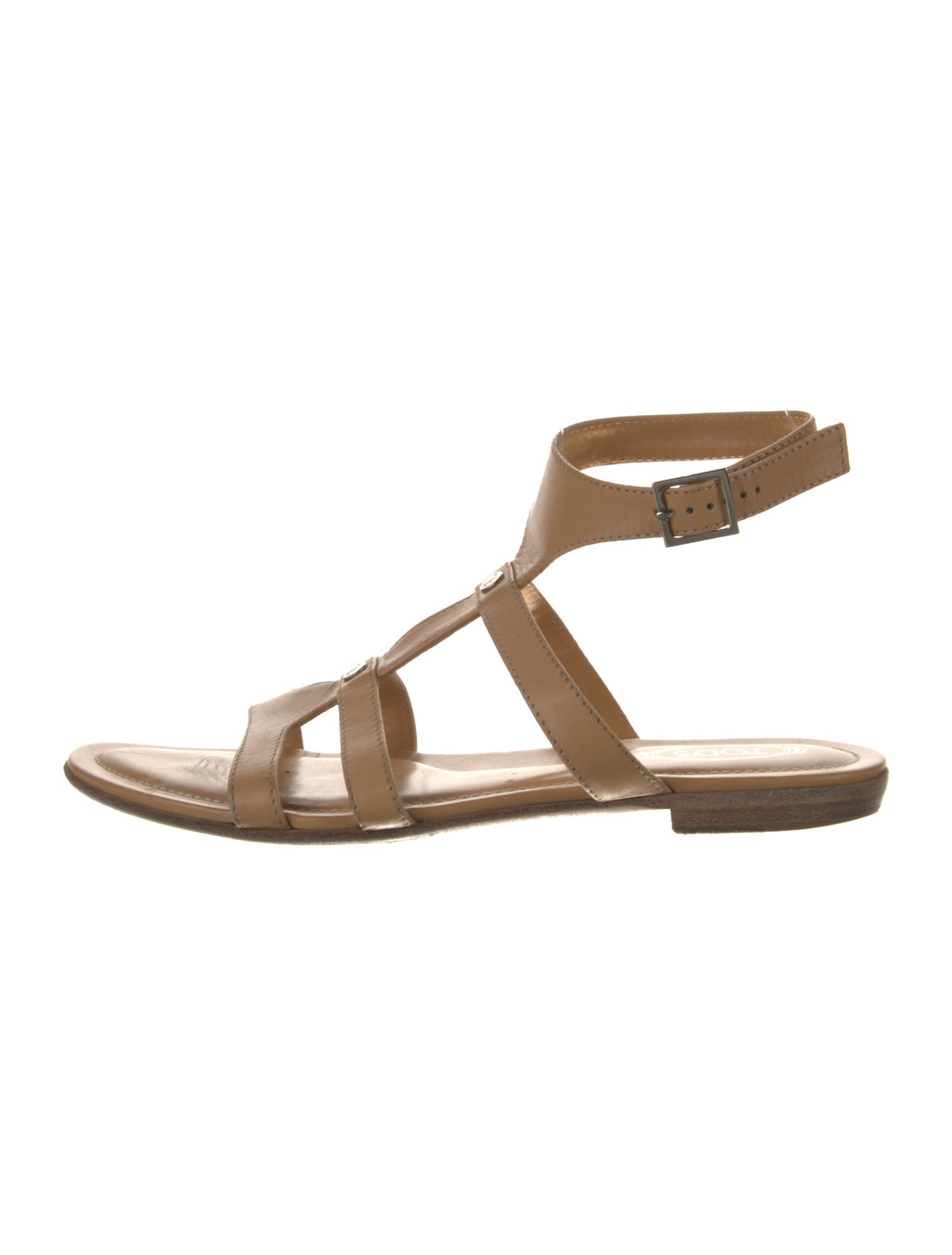 Tod's Leather Studded Accents Gladiator Sandals