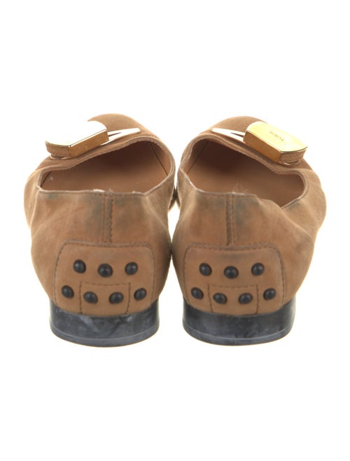 Tod's Suede Crystal Embellishments Flats