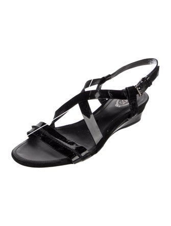 Tod's Patent Leather Slingback Sandals