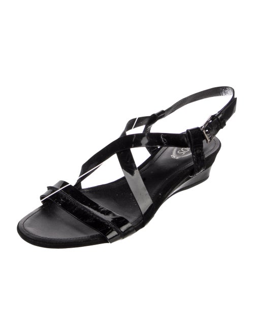 Tod's Patent Leather Slingback Sandals