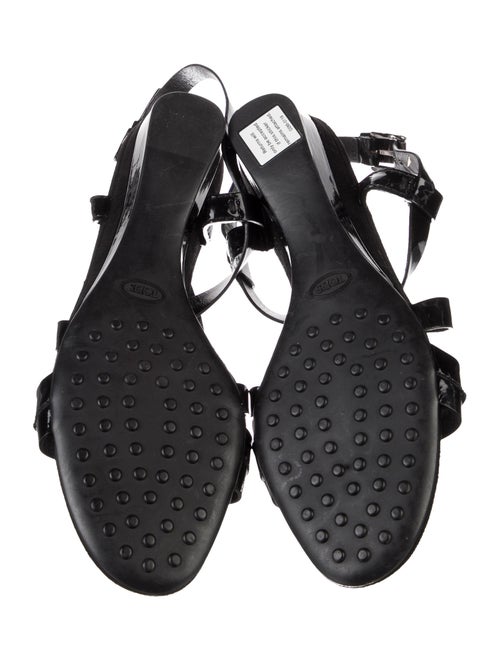 Tod's Patent Leather Slingback Sandals